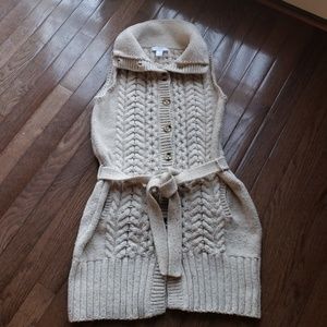 Loft Long Length Sweater Vest Sz M